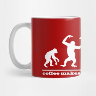 Coffee makes me human Mug